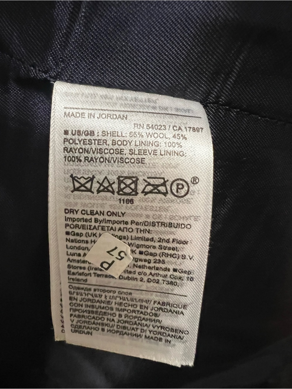 Banana Republic Navy Double-Breasted Blazer with Gold Buttons - Picture 8 of 11
